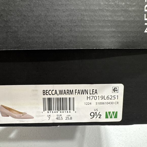 Naturalizer Becca Flat Warm Fawn Tan Leather Shoes Sz 9.5W Slip On H7019L6251 - Picture 12 of 12